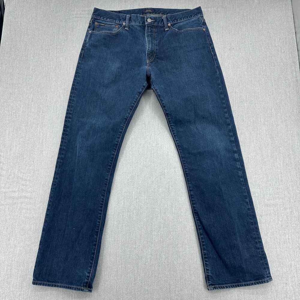 Polo Ralph Lauren Jeans Mens 36x34 Blue The Classic Fit Straight Leg Denim Pants